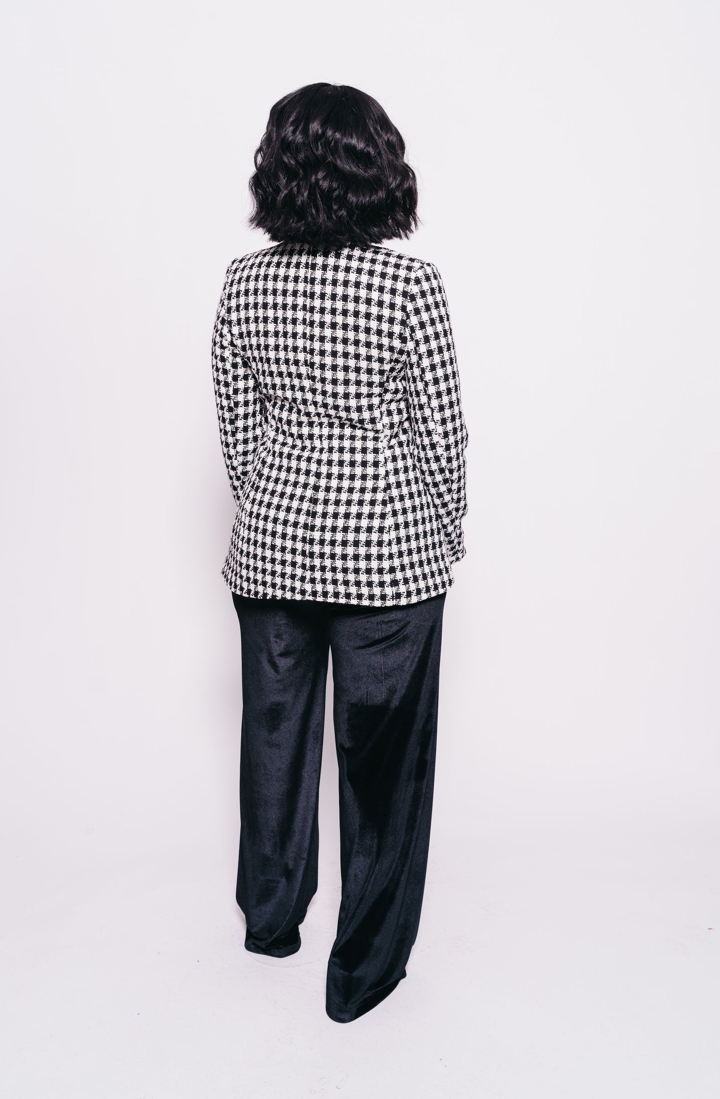 Solange Houndstooth Blazer