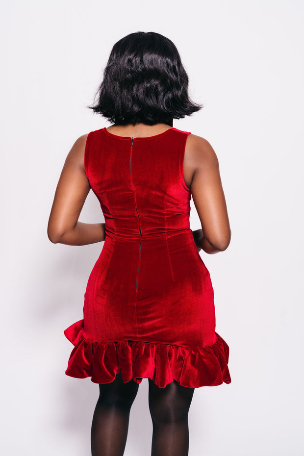 The Lori Velvet Dress | Red Velvet