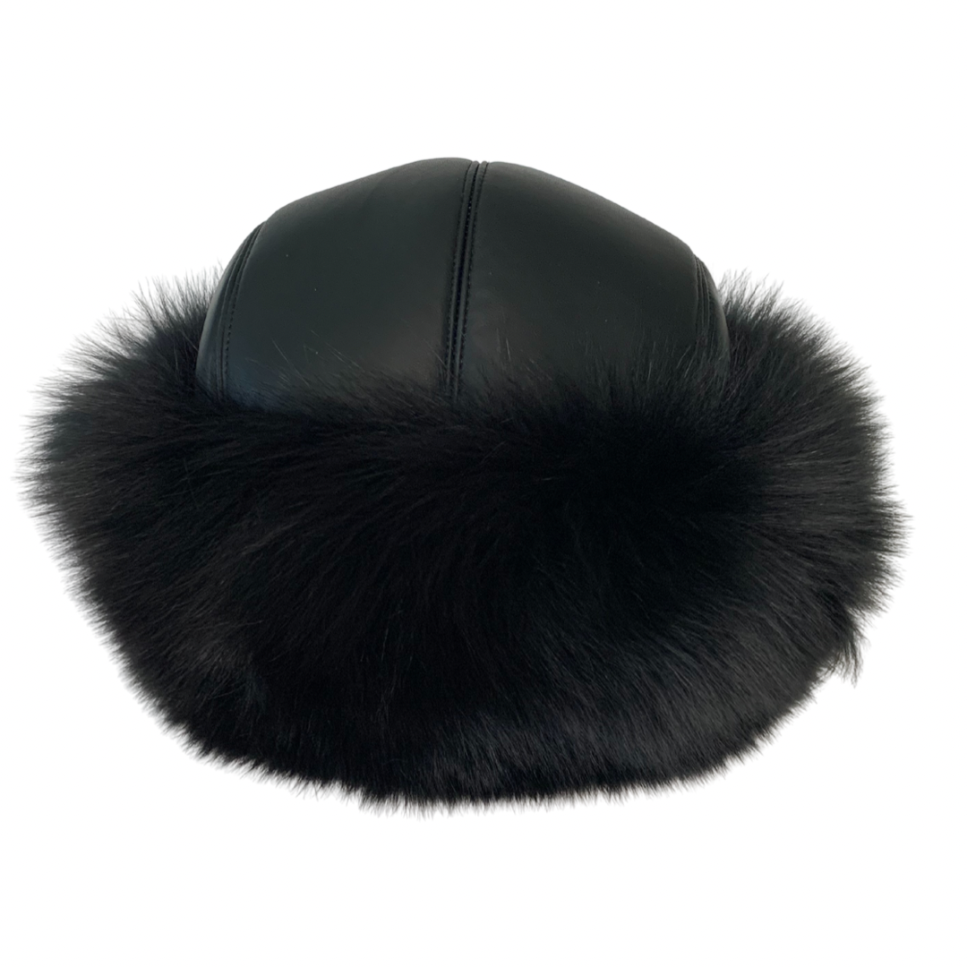 The Magg Fox Fur Hat – Luxury Unisex Fox Fur & Vegan Leather Winter Hat