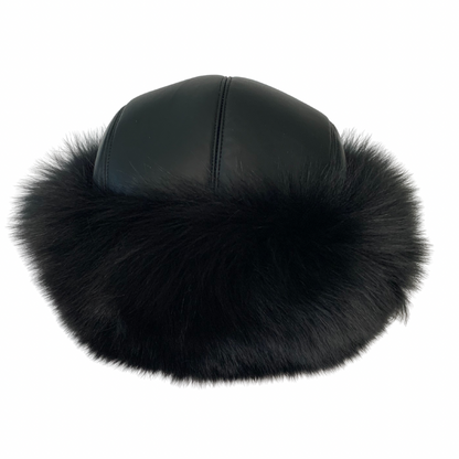 The Magg Fox Fur Hat – Luxury Unisex Fox Fur & Vegan Leather Winter Hat